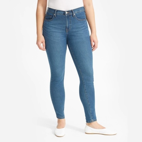 Everlane Stretch Mid-Rise Skinny Crop Jeans 23 NWT - Picture 5 of 11